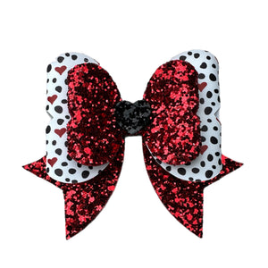 (SAMPLE) 4.5in Heartastic Bow Die