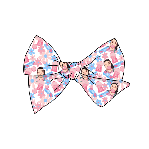 The Bubblegum Song 5" Pre-Tied Fabric Bow