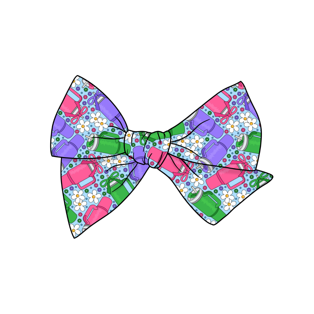 The Famous Cup 5" Pre-Tied Fabric Bow