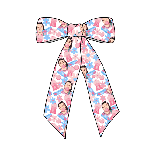 The Bubblegum Song Long Tail Fabric Bow