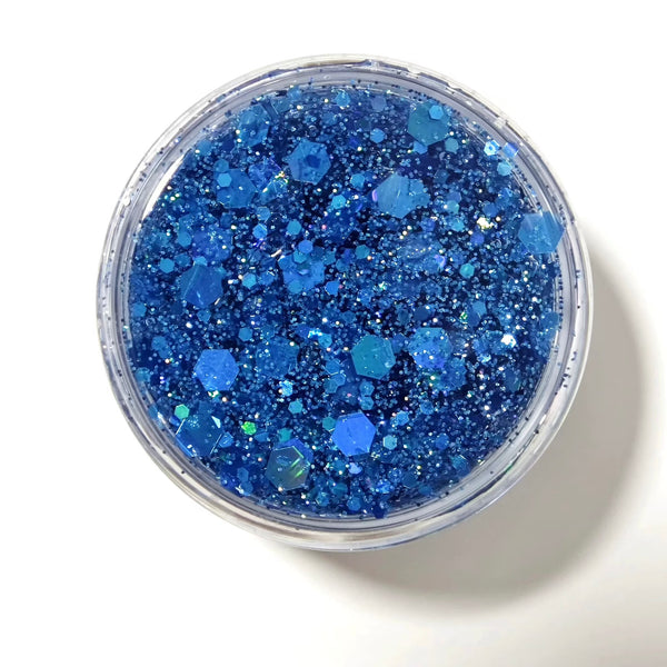 Blue Mirage Glitter Hair Gel