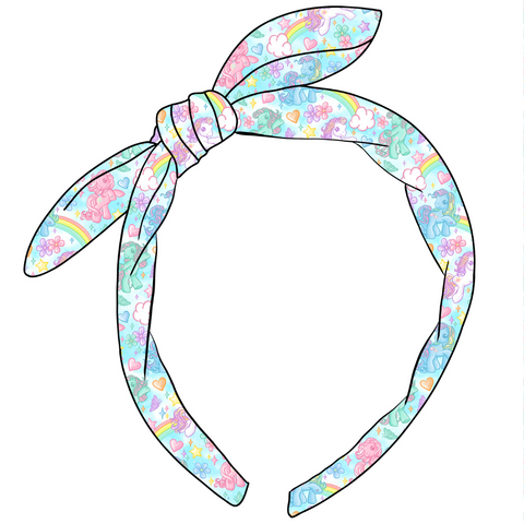 Little Ponies Hand Tied Knotted Bow Headband