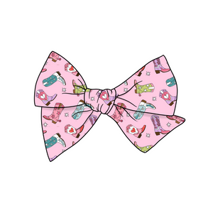 Cowgirl Chic  5" Pre-Tied Fabric Bow