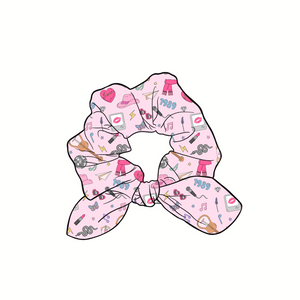 Swiftie For Life Hand Tied  Knotted Bow Scrunchie