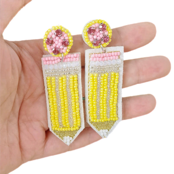 Beaded School Day Earrings