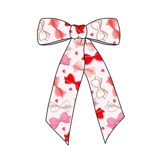 (Pre-Order) Lovely Bows Long Tail Fabric Bow