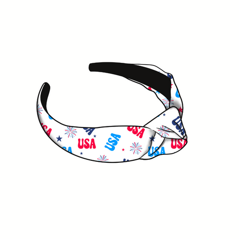 USA Knotted Headband