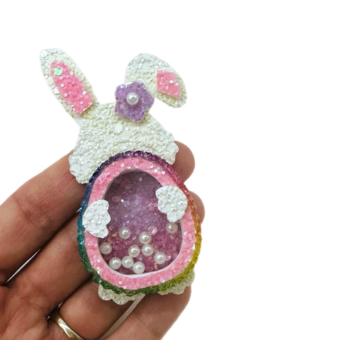 (SAMPLE) Easter Bunny Holding Egg Shaker Die