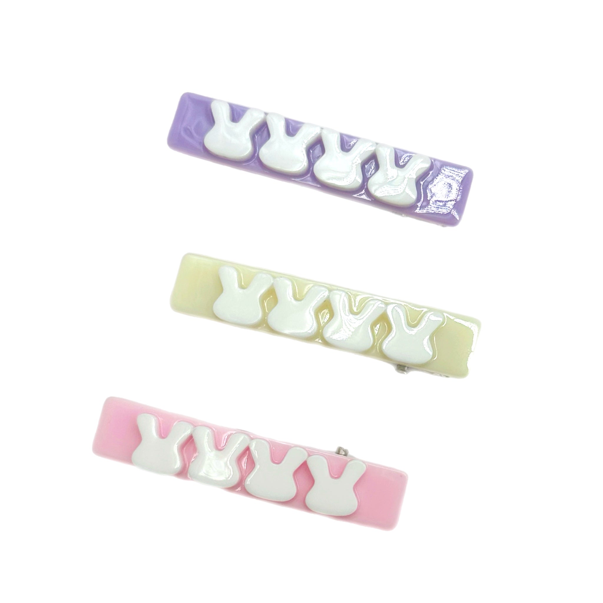 Bunny Head Silhouette Bar Clip