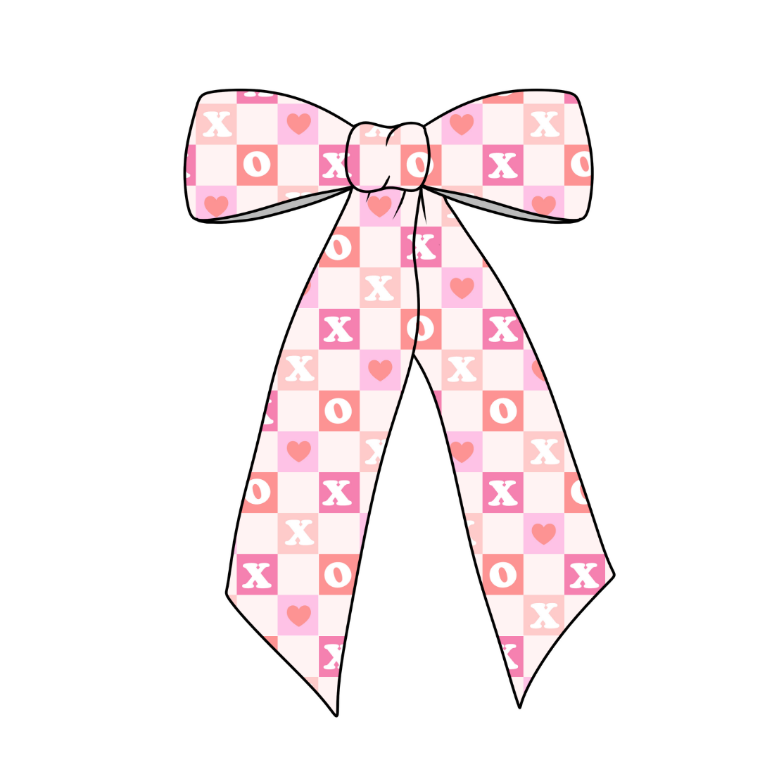 (Pre-Order) XOXO Long Tail Fabric Bow