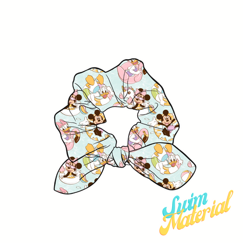 Cool in the Pool Knotted Bow Swim Scrunchie