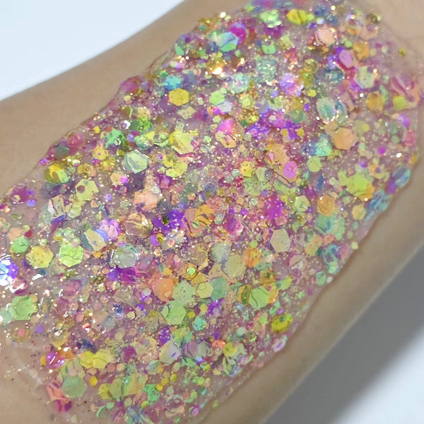 Rainbow Glitz Glitter Hair Gel