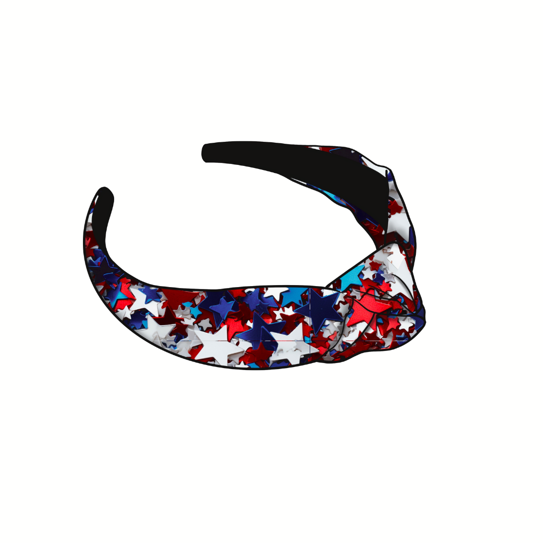 Realistic Stars Knotted Headband