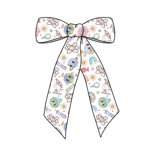 Cool Science Long Tail Fabric Bow