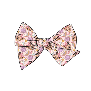 Snorkeling Minnie 5" Pre-Tied Fabric Bow