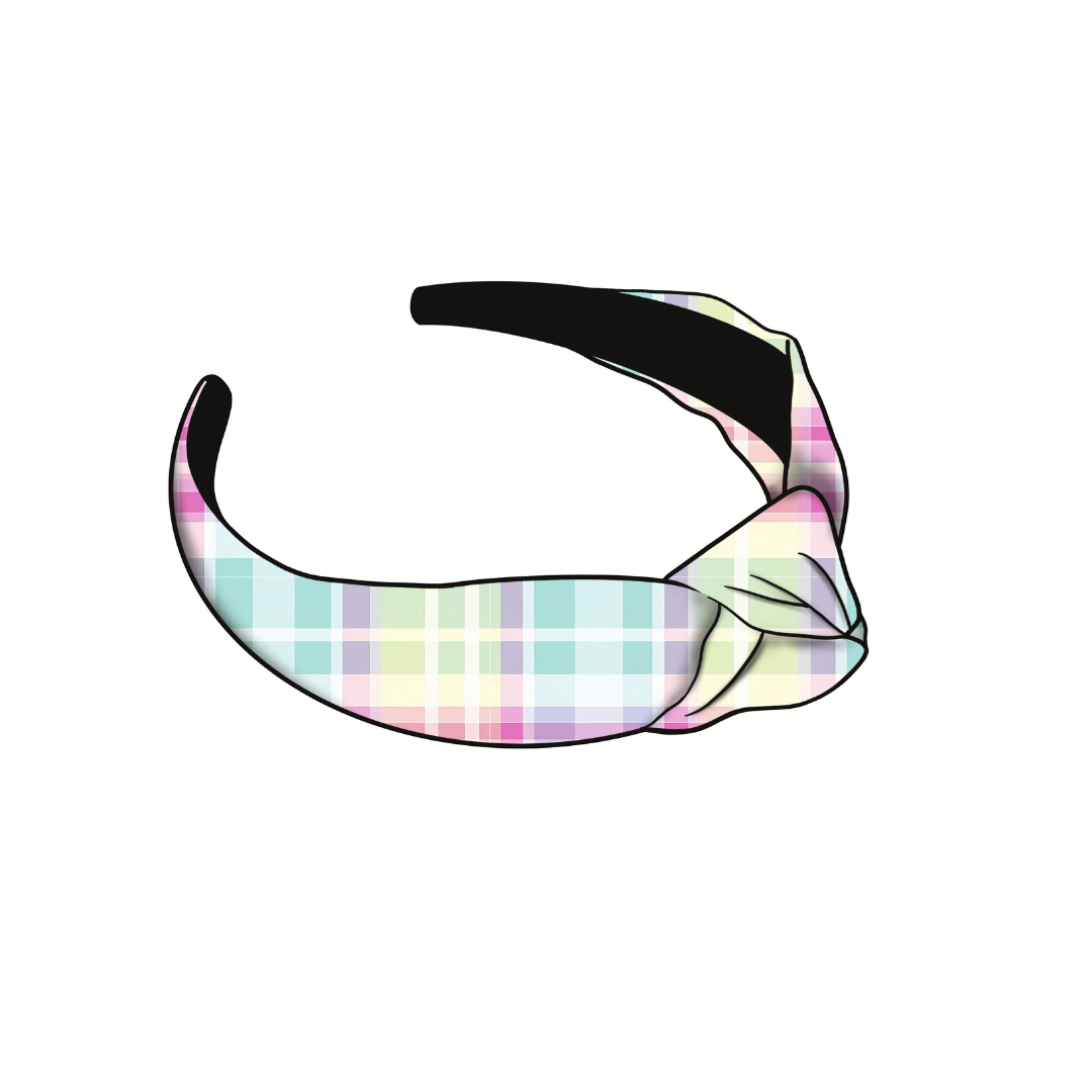 (Pre-Order) Pleasantly Plaid Knotted Headband