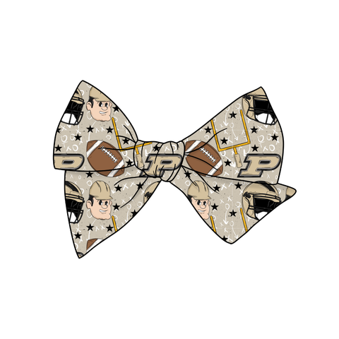 Purdue Boilermakers 5" Pre-Tied Fabric Bow