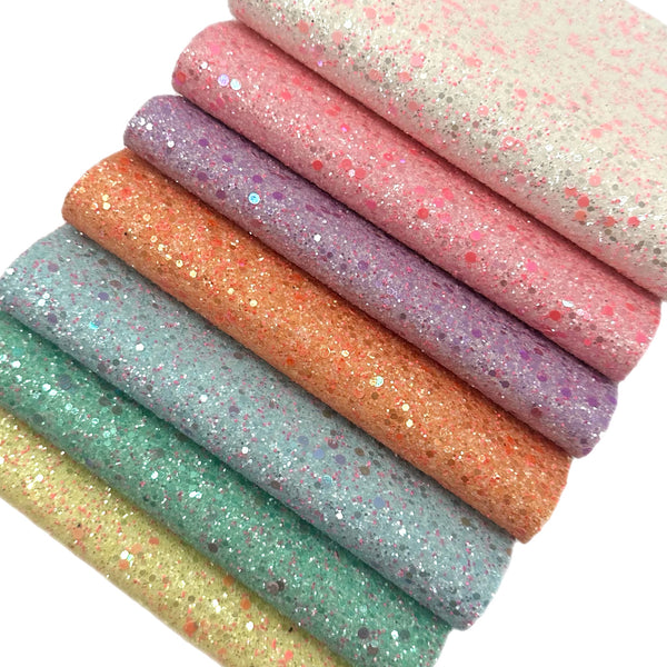 (NEW) White & Pink Bubble Bath Chunky Glitter