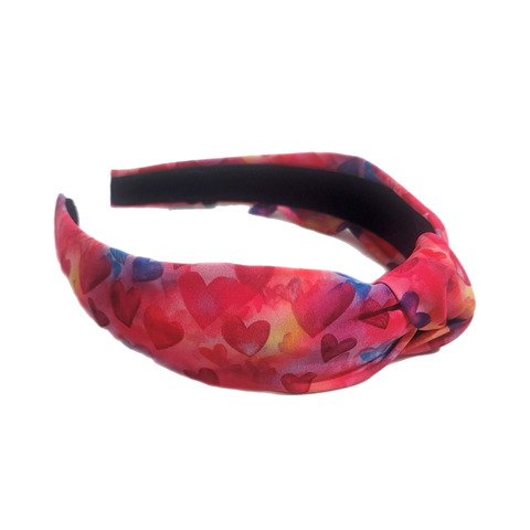 Bright Hearts Knotted Headband