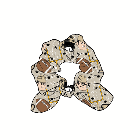 Purdue Boilermakers Hand Tied  Knotted Bow Scrunchie