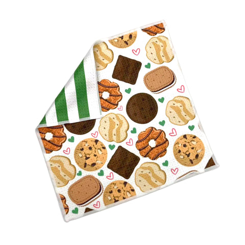 Girl Scout Cookies Reversible Double-Sided Wash Cloth