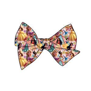 (Pre-Order) Spring Princesses 5" Pre-Tied Fabric Bow