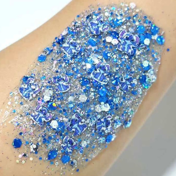 Blue Alien Glitter Hair Gel