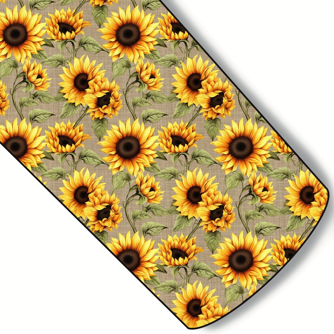 Sunflowers Custom Faux Leather