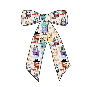 T Swift & Bluey Mashup Long Tail Fabric Bow