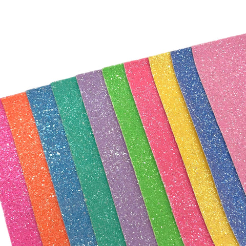 Bright Rainbow Glitter 10pc Bundle