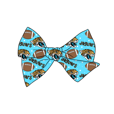 Jaguars 5" Pre-Tied Fabric Bow