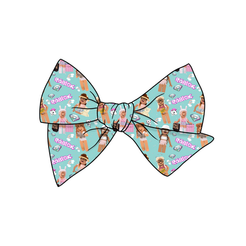 Roblox 5" Pre-Tied Fabric Bow
