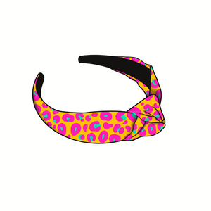 Tropical Leopard Knotted Headband