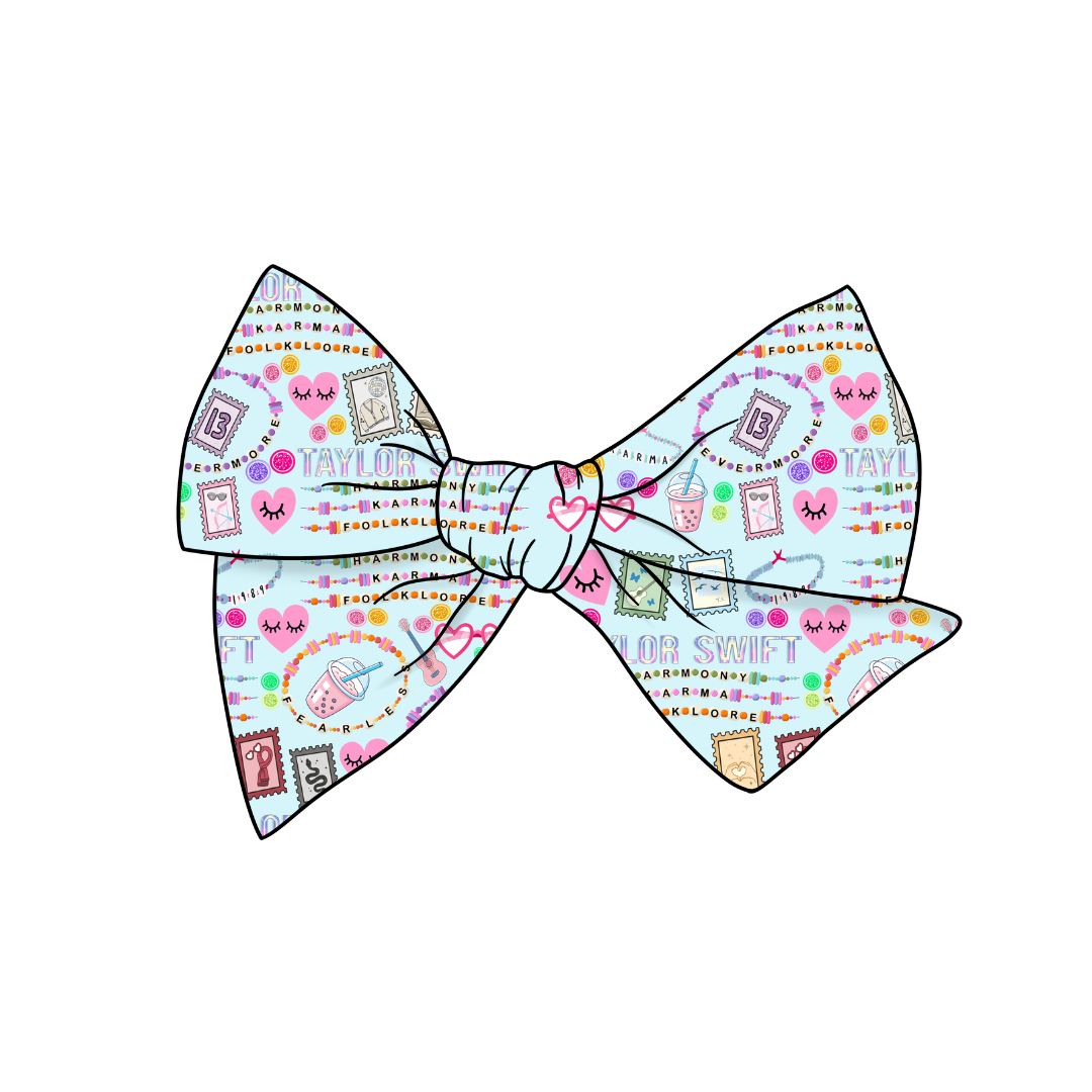 Totally Fearless  5" Pre-Tied Fabric Bow