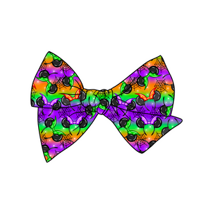 Halloween Magical Ears 5" Pre-Tied Fabric Bow