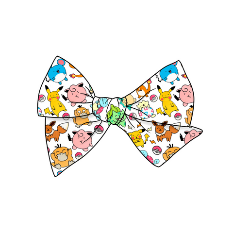 Pokemon 5" Pre-Tied Fabric Bow