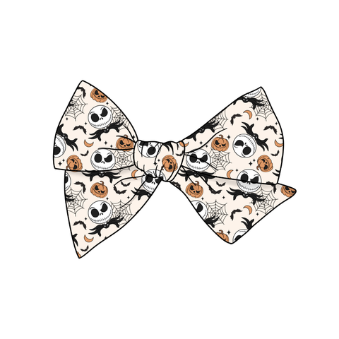 Pumpkin King 5" Pre-Tied Fabric Bow