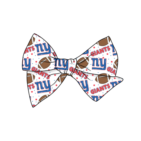 Giants 5" Pre-Tied Fabric Bow