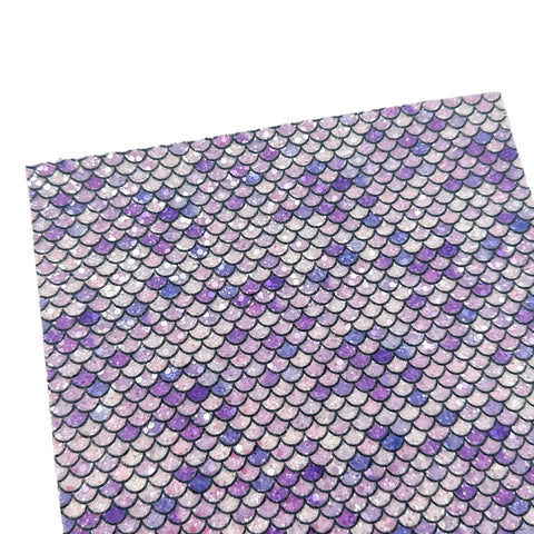 (NEW) Purple Mermaid Scales Chunky Glitter