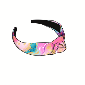 Rainbow Abstract Knotted Headband
