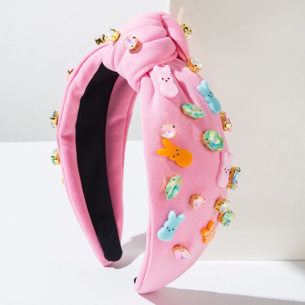 (Pre-Order) Easter Peep Luxury Knotted Headband