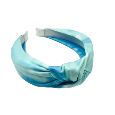 Blue Tye-Dye Knotted Headband
