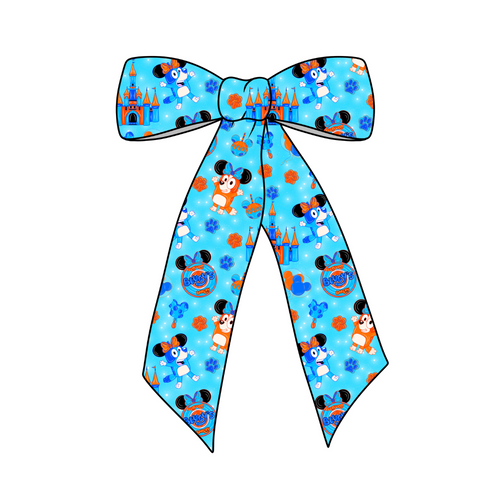 Magical Sisters Long Tail Fabric Bow