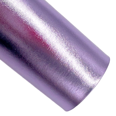 (New) Light Purple Metallic Faux Leather