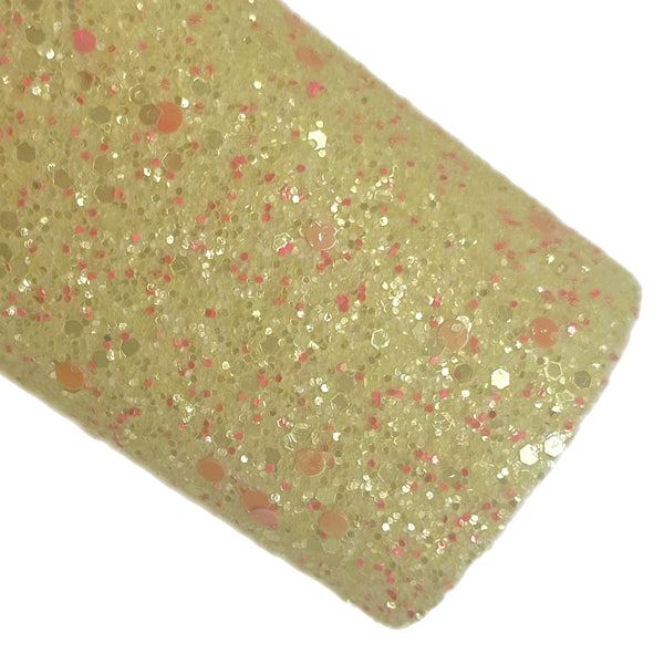 (NEW) Yellow Bubble Bath Chunky Glitter