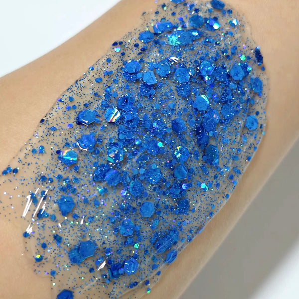 Blue Mirage Glitter Hair Gel