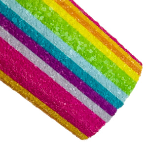 (New) Bright & Happy Stripes Chunky Glitter