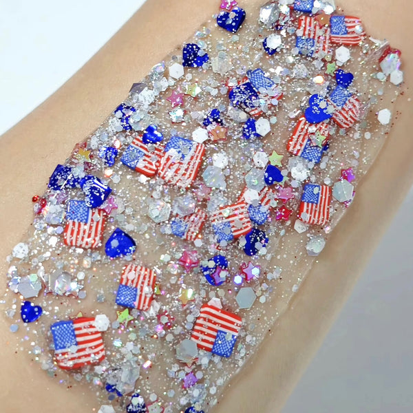 Old Glory Glitter Hair Gel