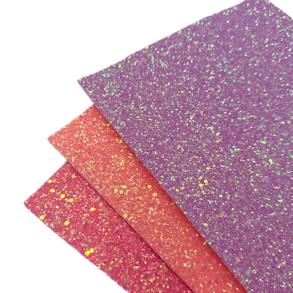 (NEW) Pink Neon Sunset Chunky Glitter