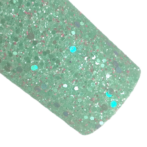 (NEW) Mint Bubble Bath Chunky Glitter